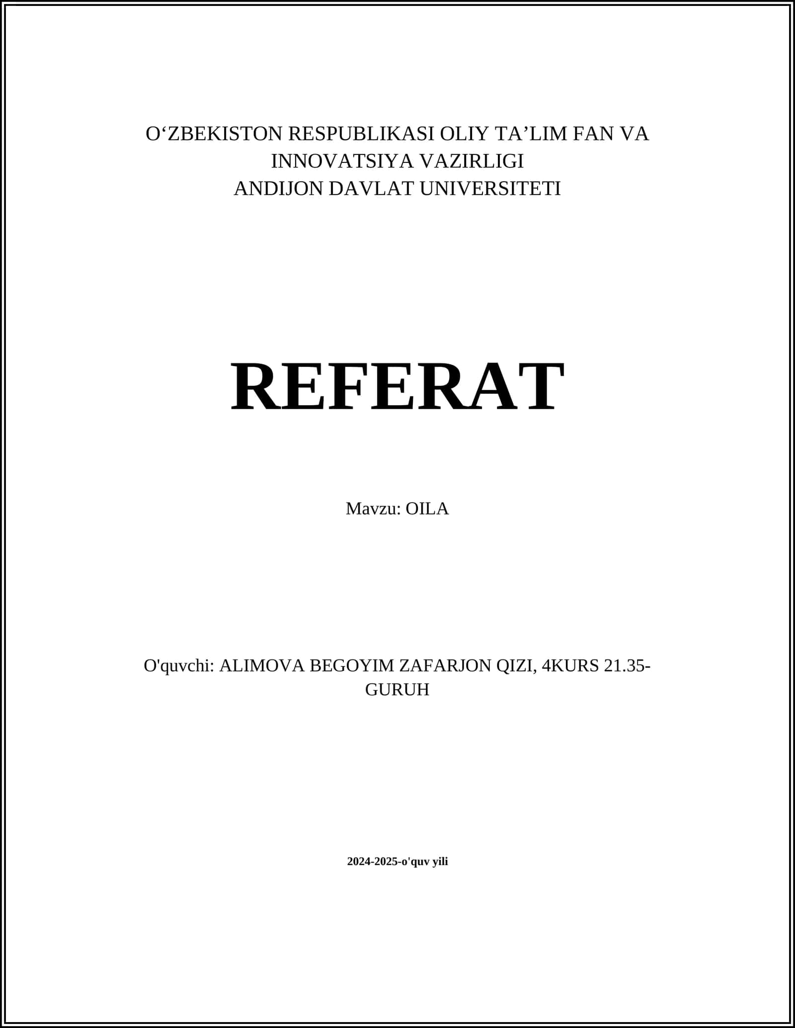 OILA