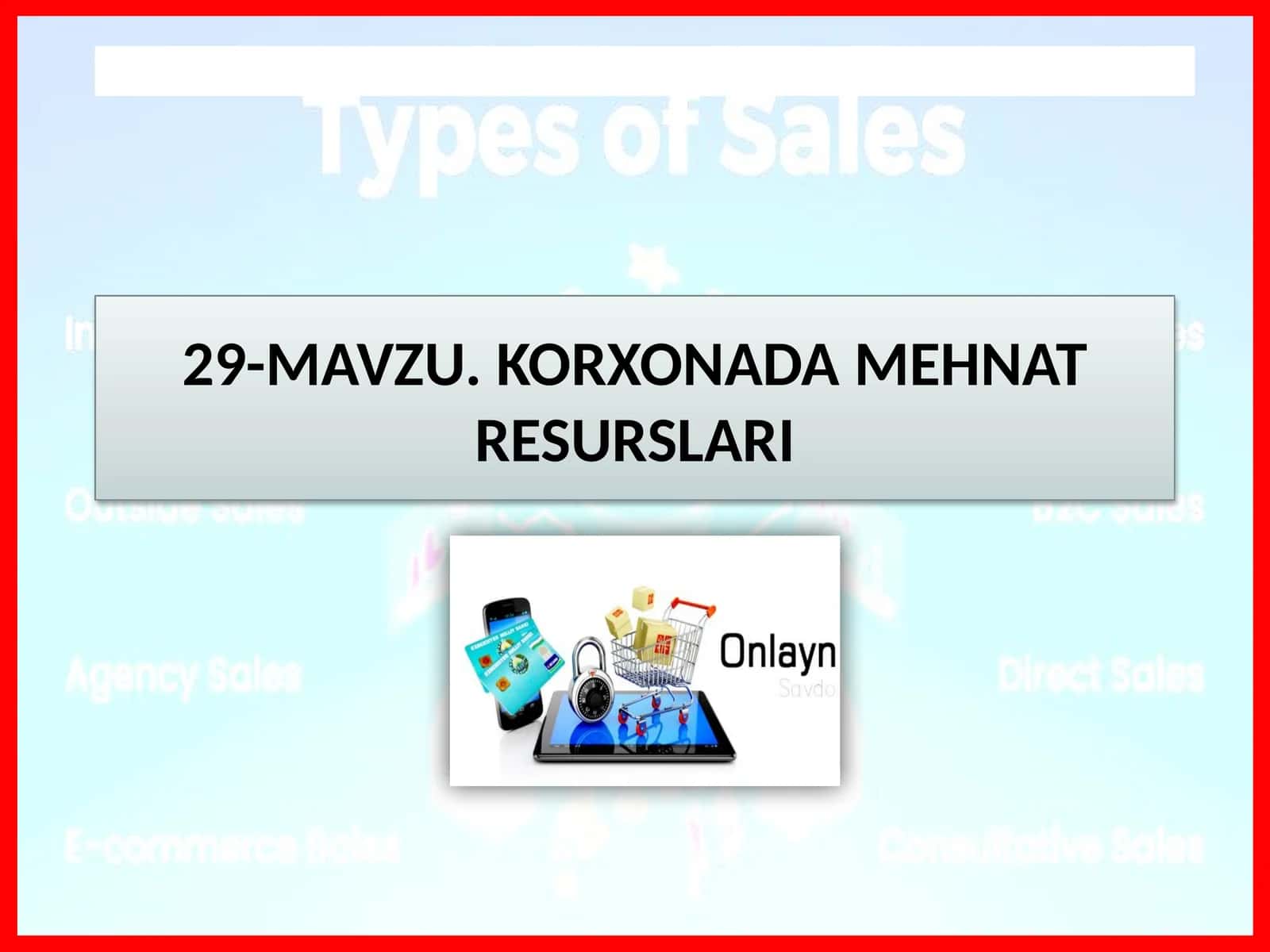 MEHNAT RESURSLARI