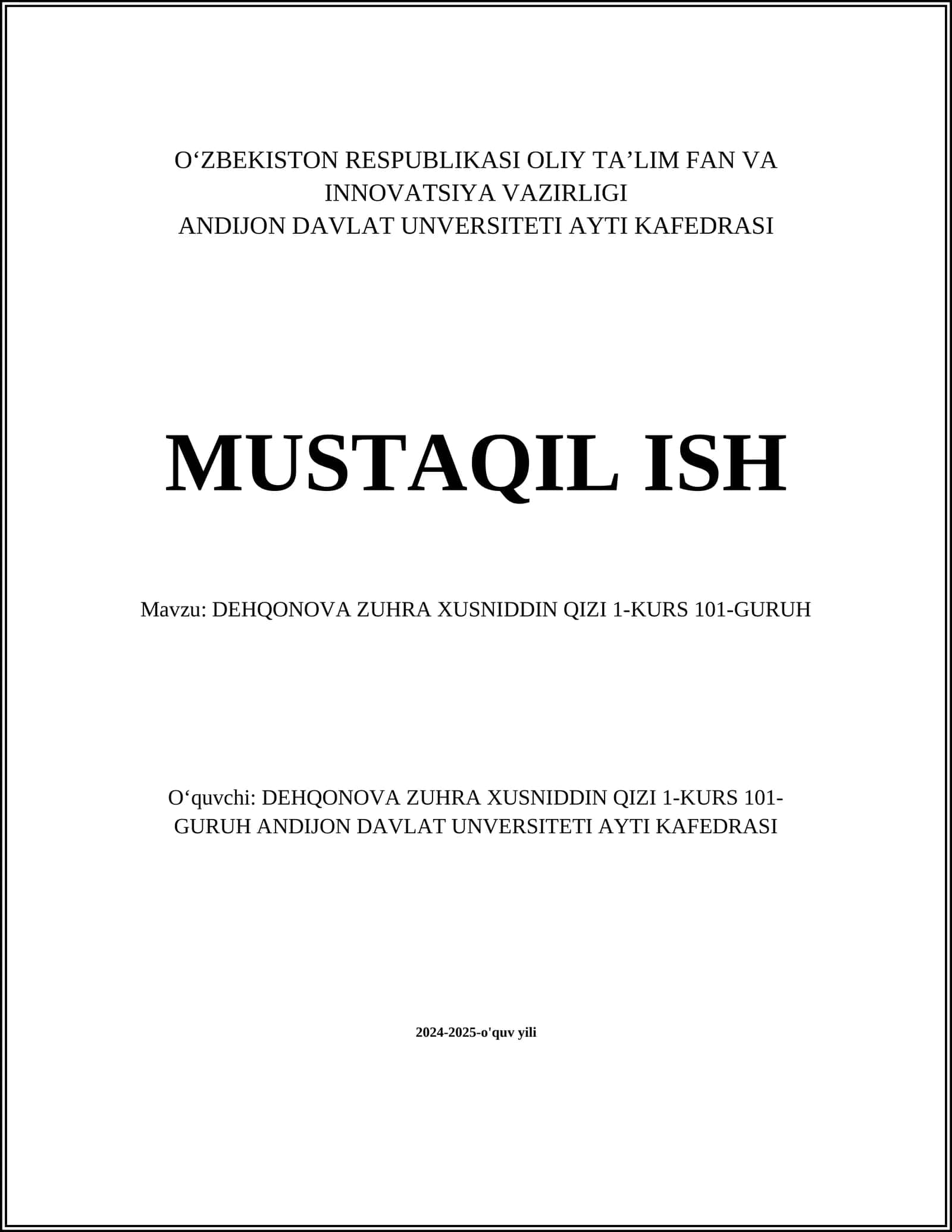 Matematika asoslari