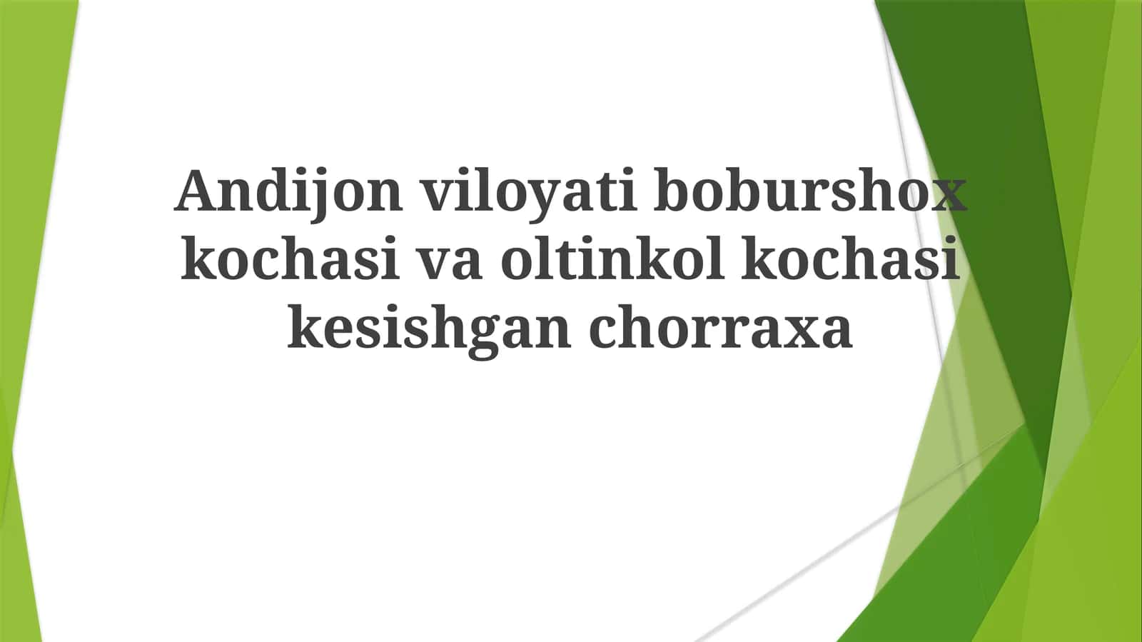 Boburshox/Oltinkol chorrahasi ta'limi