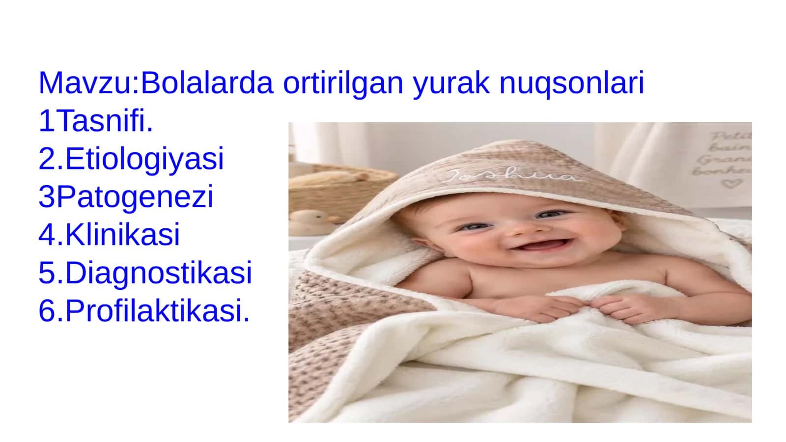 Bolalarda ortirilgan yurak nuqsonlari