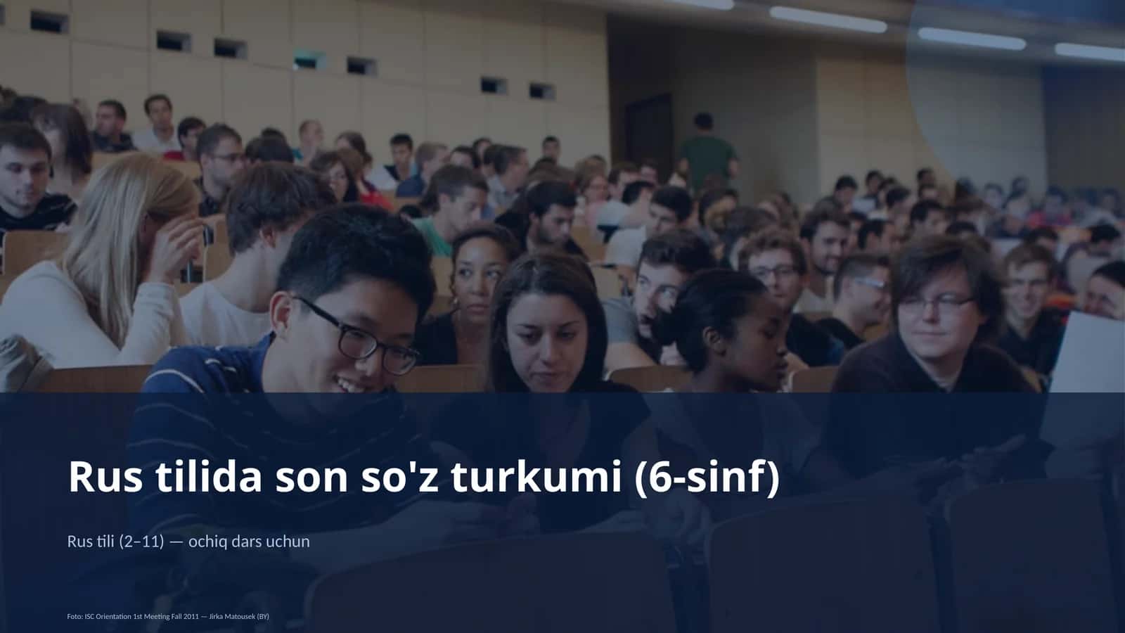 Rus tilida son so'z turkumi (6-sinf)