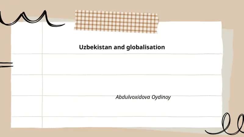 Oʻzbekiston va global integratsiya