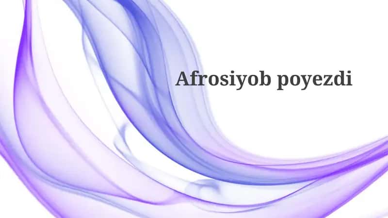 Afrosiyob poyezdi
