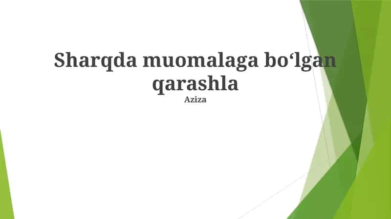 Ma'naviyat va O'zlik
