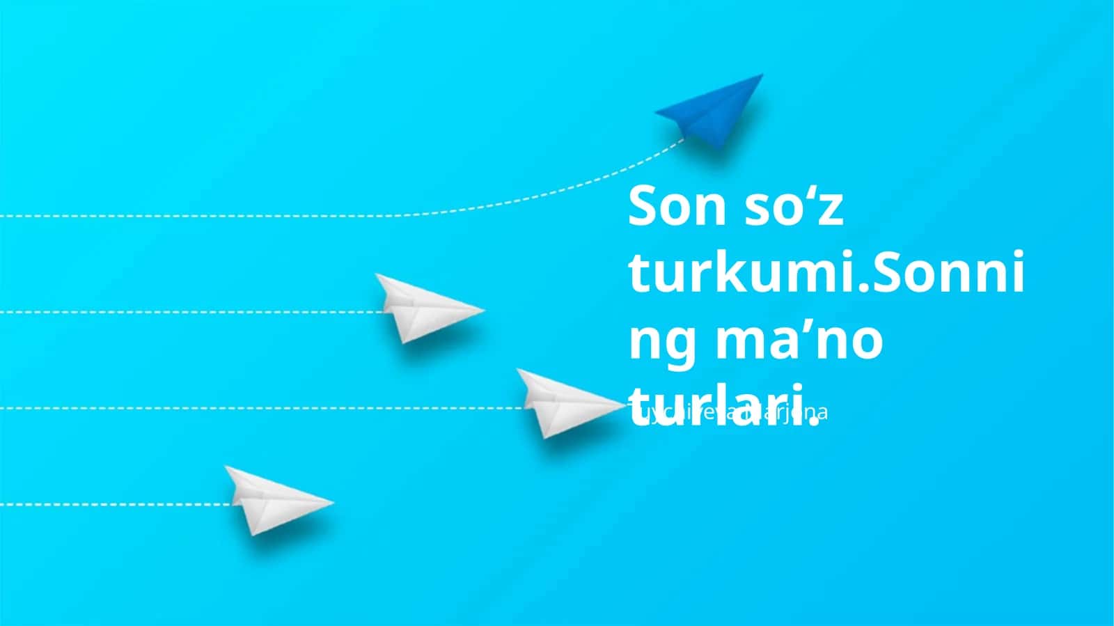 Ot kesimining asosiy turlari