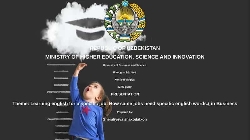Learning English for Specific Job