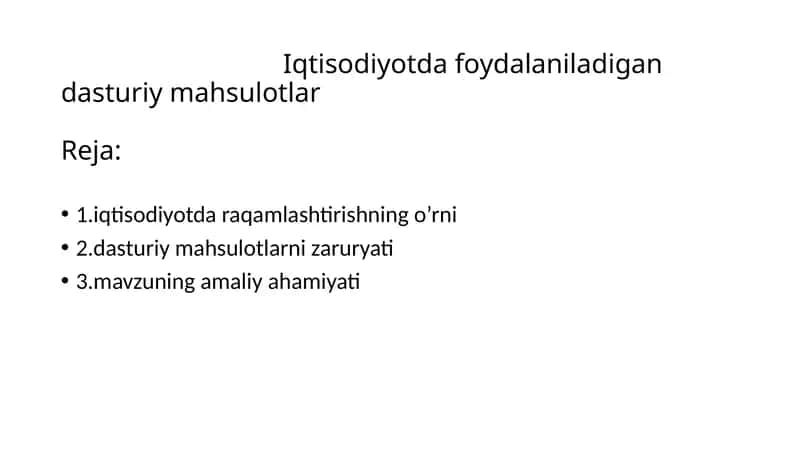 Dasturiy mahsulotlar