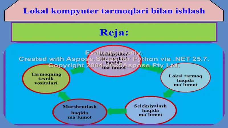 Lokal kompyuter tarmoqlari bilan ishlash