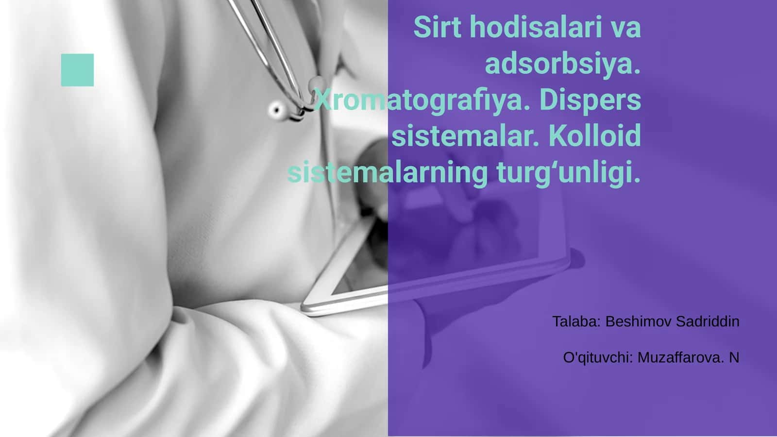 Sirt hodisalari va adsorbsiya
