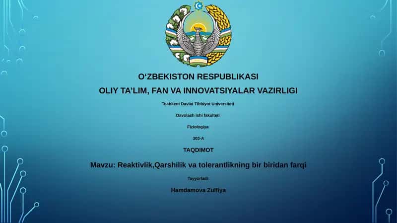 Reaktivlik, Qarshilik va tolerantlikning bir biridan farqi