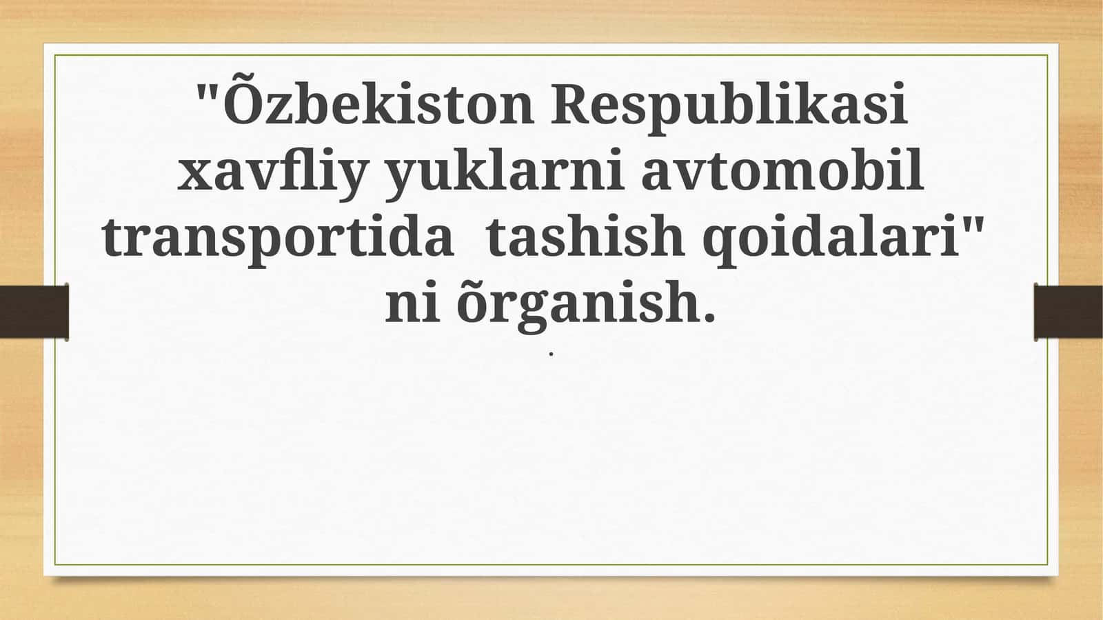 Xavfli yuklarni tashish qoidalari: Asosiy talablar va klassifikatsiya
